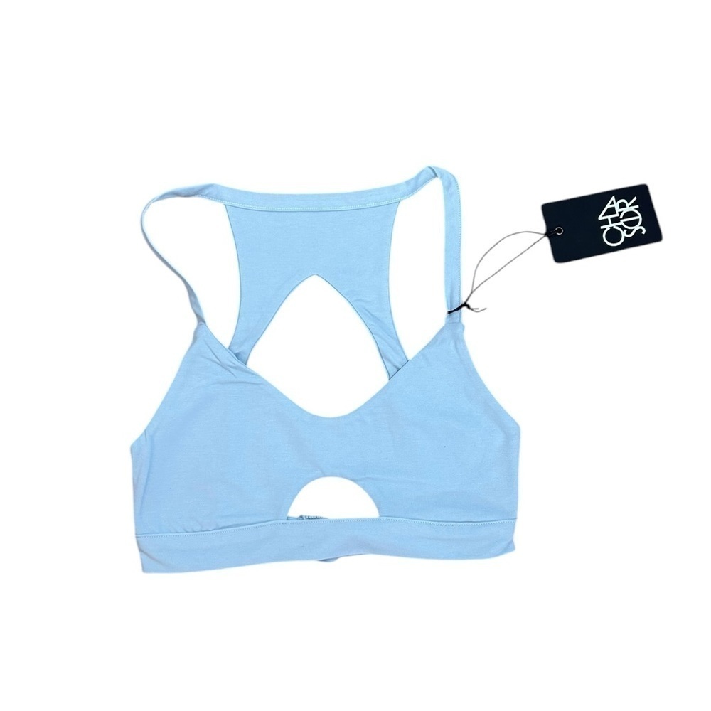 Chaser Nordstrom Light Blue Racerback Bralette No Padding Women’s Size Small NWT